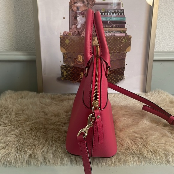 Pink Kate Spade Mini Carli Grove Street Leather crossbody bag - Picture 7 of 12